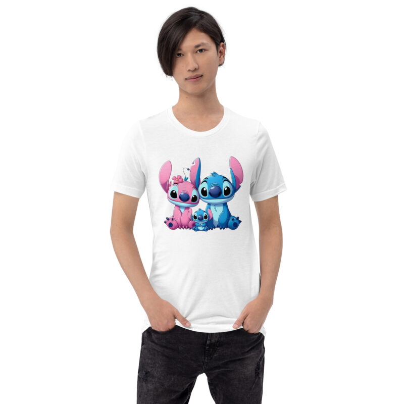 unisex staple t shirt white front Stitch y Angela
