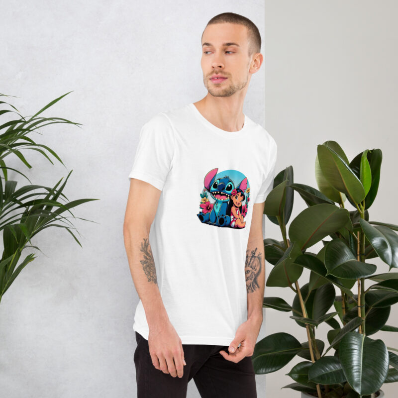 unisex staple t shirt white right lilo & stitch Hawai
