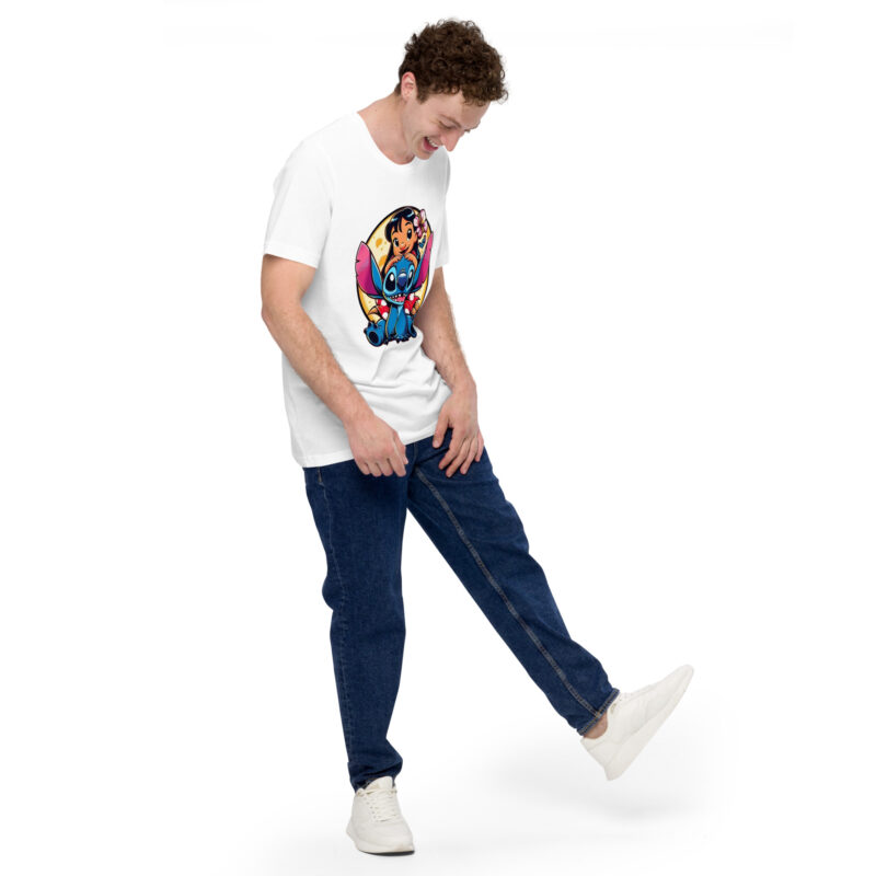 unisex staple t shirt white right front hawai lilo y stitch