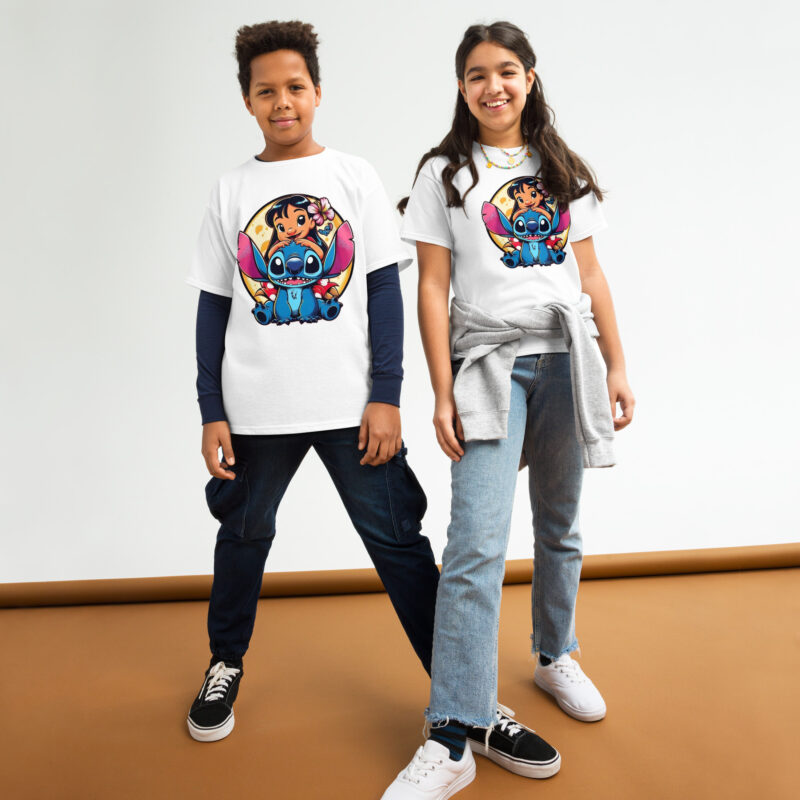 youth classic tee white front hawaii lilo and stitch